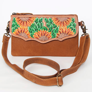 American Darling Cross Body Hand Tooled Full Grain Genuine Leather Western Women Bag Handbag Purse | Crossbody for Cute